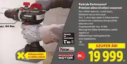 Lidl Parkside Performance Prémium akkus ütvefúró-csavarozó ajánlat