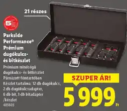 Lidl Parkside Performance Prémium dugókulcs- és bitkészlet ajánlat