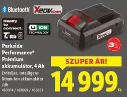 Lidl Parkside Performance Prémium akkumulátor, 4 Ah ajánlat