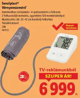 Lidl Sensiplast Vérnyomásmérő ajánlat