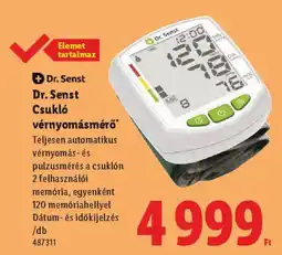 Lidl Dr. Senst Csukló vérnyomásmérő ajánlat
