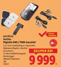 Lidl Sanitas Digitális EMS/TENS-készülék ajánlat