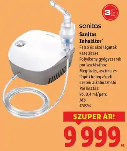 Lidl Sanitas Inhalátor ajánlat