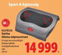 Lidl Sanitas Shiatsu talpmasszírozó ajánlat