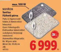 Lidl Sanitas Fűthető párna ajánlat