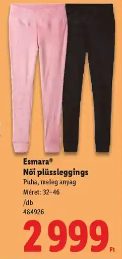 Lidl Esmara Női plüssleggings ajánlat