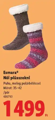 Lidl Esmara Női plüsszokni ajánlat