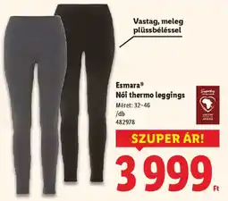 Lidl Esmara Női thermo leggings ajánlat