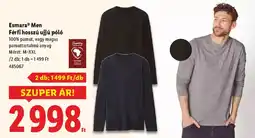 Lidl Esmara Men Férfi hosszú ujjú póló ajánlat