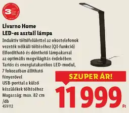 Lidl Livarno Home LED-es asztali lámpa ajánlat