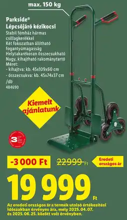 Lidl Parkside Lépcsőjáró kézikocsi ajánlat