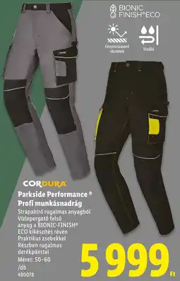 Lidl Parkside Performance Profi munkásnadrág ajánlat