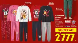 Lidl Kisgyermek pizsama ajánlat