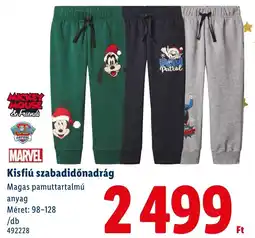 Lidl Kisfiú szabadidőnadrág ajánlat