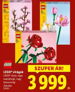 Lidl LEGO virágok ajánlat