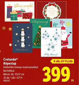 Lidl Crelando Képeslap ajánlat