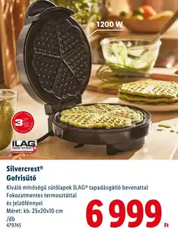 Lidl Silvercrest Gofrisütő ajánlat