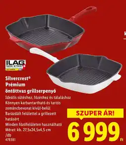 Lidl Silvercrest Prémium öntöttvas grillserpenyő ajánlat