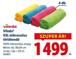 Lidl Vileda XXL mikroszálas törlőkendő ajánlat