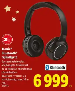 Lidl Tronic Bluetooth fejhallgató ajánlat
