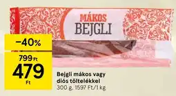 Tesco Bejgli mákos, diós töltelékkel ajánlat
