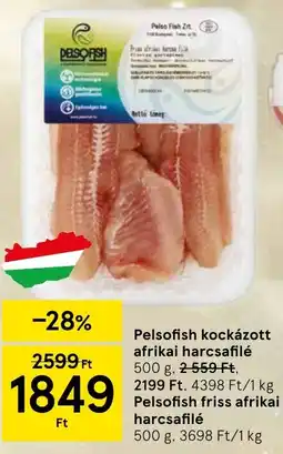 Tesco Pelsofish friss afrikai harcsafilé ajánlat