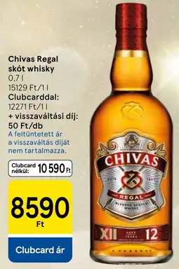 Tesco Chivas Regal skót whisky ajánlat