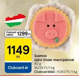 Tesco Szamos újévi linzer marcipánnal ajánlat