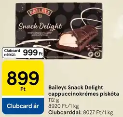 Tesco Baileys Snack Delight cappuccinokrémes piskóta ajánlat