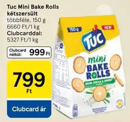 Tesco Tuc Mini Bake Rolls kétszersült ajánlat