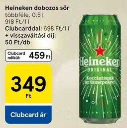 Tesco Heineken dobozos sör ajánlat