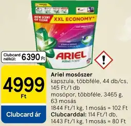 Tesco Ariel mosószer ajánlat