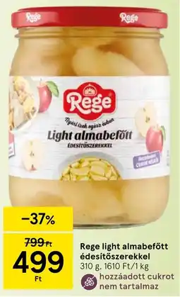 Tesco Rege light almabefőtt édesítőszerekkel ajánlat