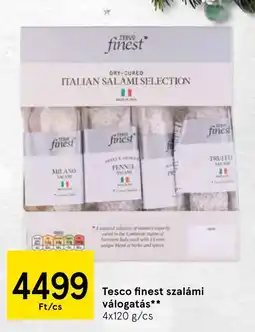 Tesco Tesco finest szalámi válogatás ajánlat