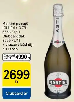Tesco Martini pezsgő ajánlat