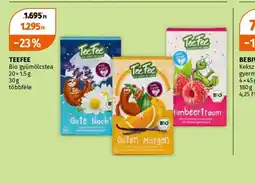 Müller TEEFEE Bio gyümölcstea ajánlat