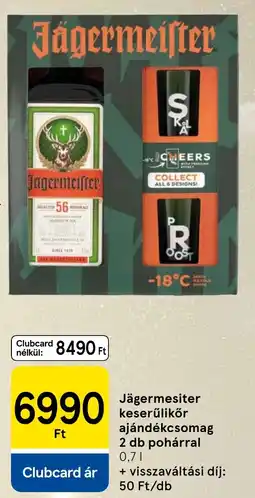 Tesco Jägermesiter keserűlikőr ajándékcsomag ajánlat