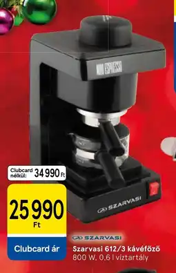 Tesco Szarvasi 612/3 kávéfőző ajánlat