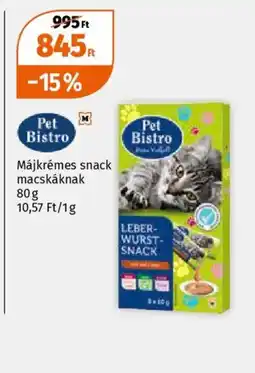 Müller Pet Bistro májkrémes snack ajánlat