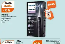 Müller PHILIPS Sznikus elektromos fogkefe 6100 ajánlat