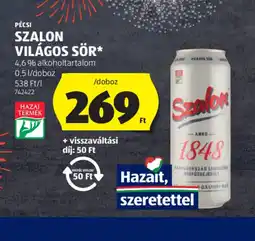 ALDI PÉCSI SZALON VILÁGOS SÖR ajánlat