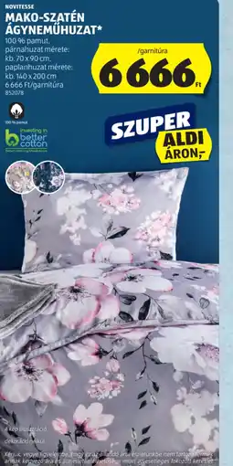 ALDI NOVITESSE MAKO-SZATÉN ÁGYNEMŰHUZAT ajánlat