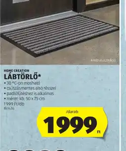 ALDI HOME CREATION LÁBTÖRLŐ ajánlat