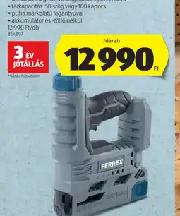 ALDI FERREX AKKUS SZÖGPISTOLY, 20 V ajánlat