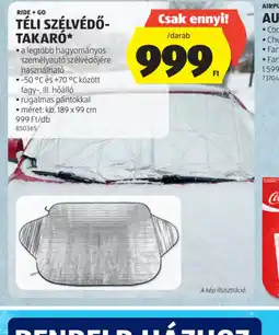 ALDI RIDE + GO TÉLI SZÉLVÉDŐ-TAKAR ajánlat