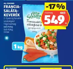 ALDI ALL SEASONS FRANCIA-SALÁTA-KEVERÉK ajánlat
