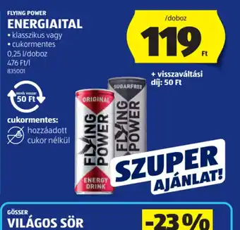 ALDI FLYING POWER ENERGIAITAL ajánlat