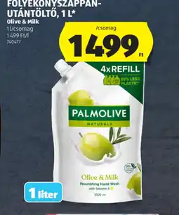 ALDI PALMOLIVE FOLYÉKONYSZAPPAN-UTÁNTÖLTŐ ajánlat