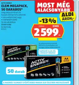 ALDI ACTIV ENERGY ELEM MEGAPACK ajánlat