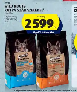 ALDI ROMEO WILD ROOTS KUTYA SZÁRAZELEDEL ajánlat